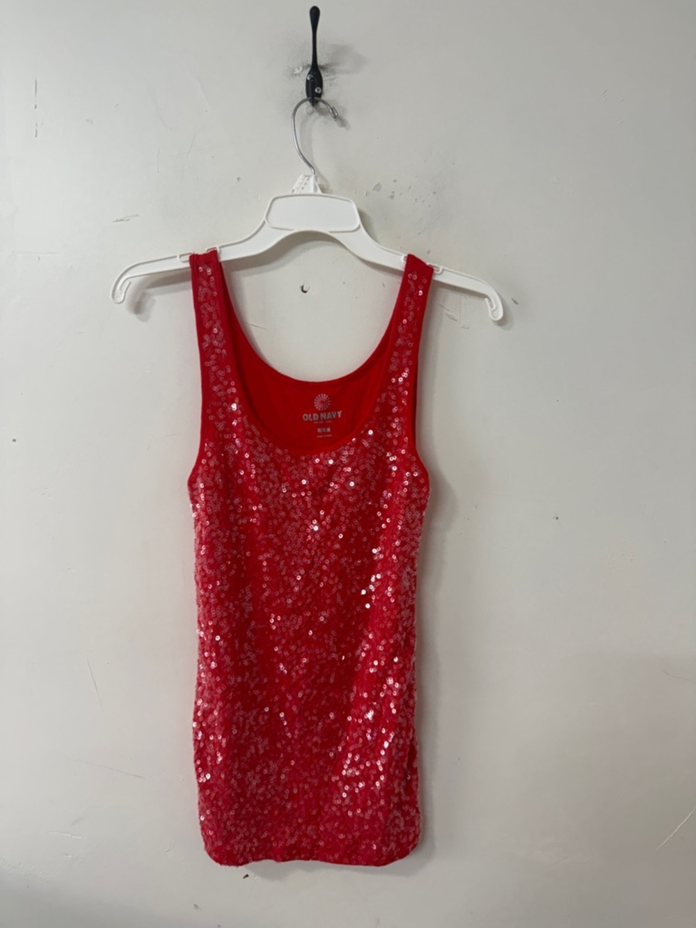 Old Navy Red Sequin Tank 2012